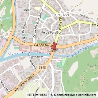 Mappa Via Fiamme Gialle, 32, 38037 Predazzo, Trento (Trentino-Alto Adige)
