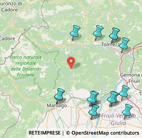 Mappa Via Pradiel, 33090 Tramonti di sotto PN, Italia (20.862)