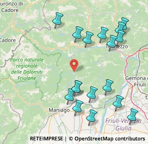 Mappa Via Pradiel, 33090 Tramonti di Sopra PN, Italia (17.90765)