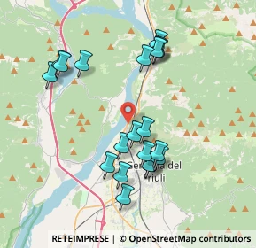 Mappa Via Nazionale, 33013 Gemona del Friuli UD, Italia (3.6185)