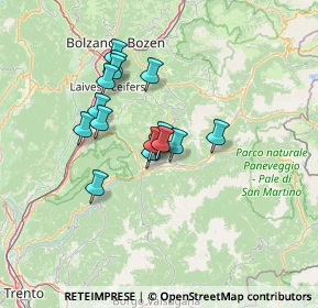 Mappa 38030 Varena TN, Italia (10.45733)