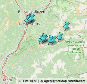 Mappa 38030 Varena TN, Italia (9.99364)