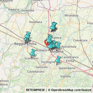 Mappa Via Molino Valle, 41011 Campogalliano MO, Italia (9.92857)