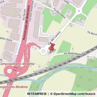 Mappa Via Magnagallo Est, 7, 41011 Campogalliano, Modena (Emilia Romagna)