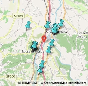 Mappa SP 185, 15078 Rocca Grimalda AL (1.375)