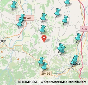 Mappa Localita' Valle Budello, 15010 Montaldo Bormida AL, Italia (5.09267)