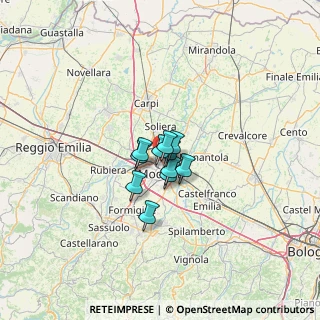 Mappa Tangenziale Nord Luigi Pirandello, 41122 Modena MO, Italia (5.83727)