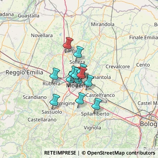 Mappa Via Germania, 41122 Modena MO, Italia (7.97)