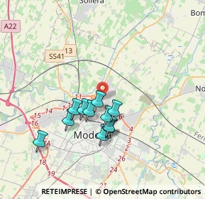 Mappa Via Germania, 41122 Modena MO, Italia (2.96182)