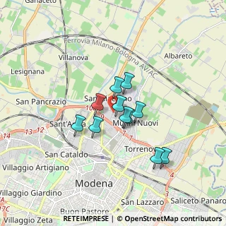 Mappa Via Germania, 41122 Modena MO, Italia (1.20182)