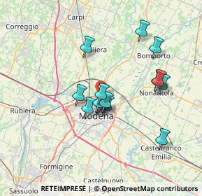 Mappa Via Germania, 41122 Modena MO, Italia (5.86733)