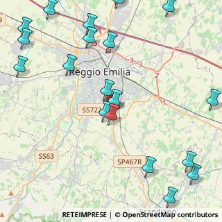 Mappa Via Daniele da Torricella, 42122 Reggio nell'Emilia RE, Italia (6.055)