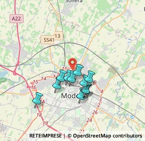 Mappa Strada Sant'Anna, 41122 Modena MO, Italia (2.79455)