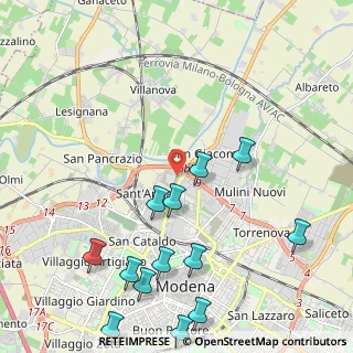 Mappa Strada Sant'Anna, 41122 Modena MO, Italia (2.71231)
