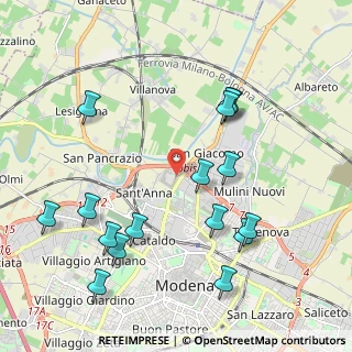 Mappa Strada Sant'Anna, 41122 Modena MO, Italia (2.32063)