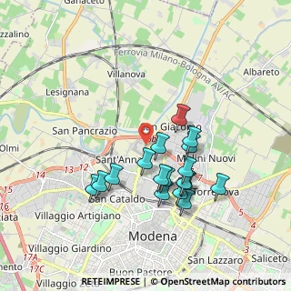 Mappa Strada Sant'Anna, 41122 Modena MO, Italia (1.69118)