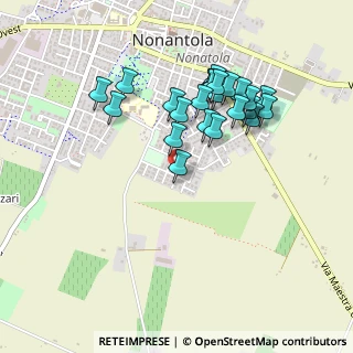 Mappa Via Don Ferdinando Manzini, 41015 Nonantola MO, Italia (0.444)
