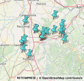 Mappa Cherasco - Via Langhe, 12062 Cherasco CN, Italia (11.57647)