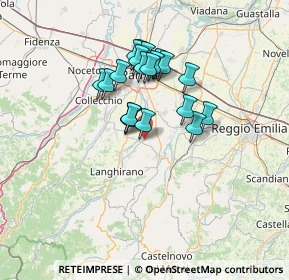 Mappa 43123 Traversetolo PR, Italia (10.8845)