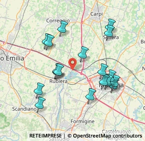 Mappa Via XXII Aprile, 41011 Campogalliano MO, Italia (7.65667)