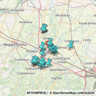 Mappa Via Lussemburgo, 41122 Modena MO, Italia (11.56)