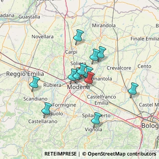 Mappa Via Lussemburgo, 41122 Modena MO, Italia (11.67417)