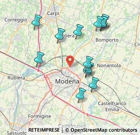Mappa Via Lussemburgo, 41122 Modena MO, Italia (7.81)