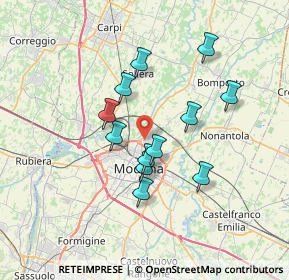Mappa Via Lussemburgo, 41122 Modena MO, Italia (5.9275)
