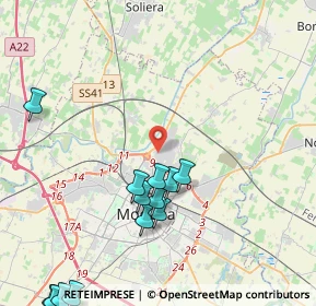 Mappa Via Lussemburgo, 41122 Modena MO, Italia (5.36769)