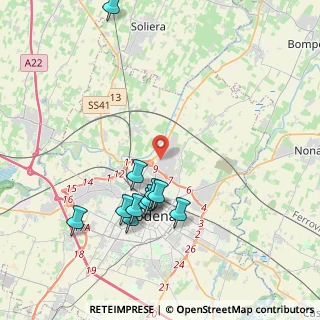 Mappa Via Lussemburgo, 41122 Modena MO, Italia (4.11273)