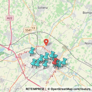 Mappa Via Lussemburgo, 41122 Modena MO, Italia (4.10833)