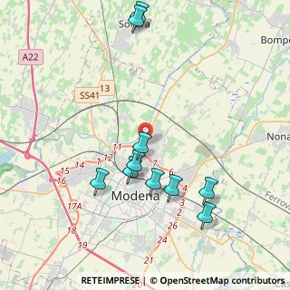 Mappa Via Lussemburgo, 41122 Modena MO, Italia (4.65273)