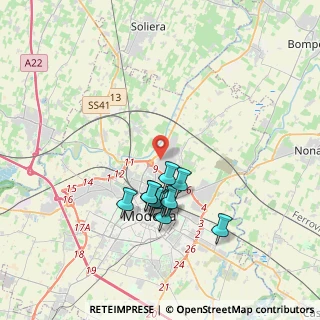 Mappa Via Lussemburgo, 41122 Modena MO, Italia (3.27636)