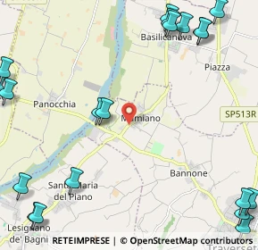 Mappa Via del Parma, 43029 Traversetolo PR, Italia (3.5095)