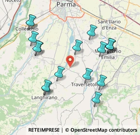 Mappa Via del Parma, 43029 Traversetolo PR, Italia (8.31588)