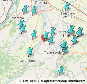 Mappa Via del Parma, 43029 Traversetolo PR, Italia (8.767)