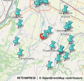 Mappa Via del Parma, 43029 Traversetolo PR, Italia (9.772)