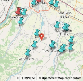 Mappa Via del Parma, 43029 Traversetolo PR, Italia (9.485)