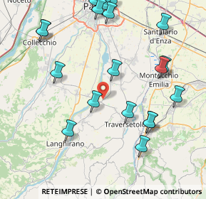 Mappa Via del Parma, 43029 Traversetolo PR, Italia (10.012)