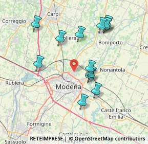 Mappa Via Olanda, 41122 Modena MO, Italia (7.64692)