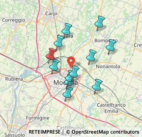 Mappa Via Olanda, 41122 Modena MO, Italia (5.9175)