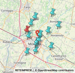 Mappa Via Olanda, 41122 Modena MO, Italia (5.81)