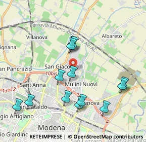 Mappa Via Olanda, 41122 Modena MO, Italia (2.05923)