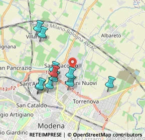 Mappa Via Olanda, 41122 Modena MO, Italia (1.77818)