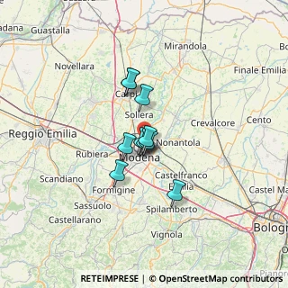 Mappa Via Olanda, 41122 Modena MO, Italia (7.65545)