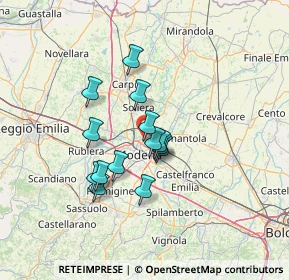 Mappa Via Olanda, 41122 Modena MO, Italia (10.31857)