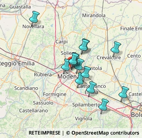 Mappa Via Bulgaria, 41122 Modena MO, Italia (10.815)