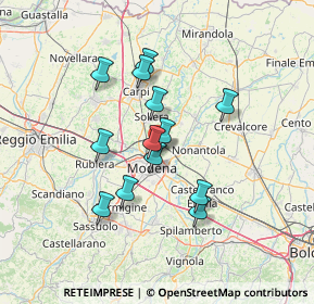 Mappa Via Bulgaria, 41122 Modena MO, Italia (11.44462)