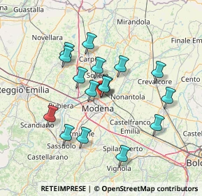 Mappa Via Bulgaria, 41122 Modena MO, Italia (12.95063)
