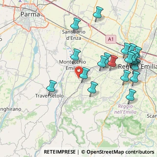 Mappa Via R. Franchetti, 42021 Bibbiano RE, Italia (9.3235)